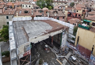 Teatrino of Palazzo Grassi before and during the renovation works Â© ORCH orsenigo