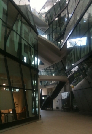 Lasalle Centre of Arts, Singapore, detail of basement level, courtesy photo pr/undercover 