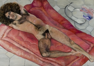Paul Rosano Reclining, 1973, by Silvia Sleight at One Torino Shit and Die