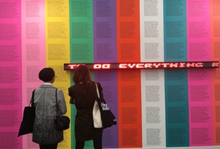 Jenny Holzer at Frieze,  ph. courtesy pr/undercover