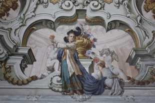 Palazzo Butera: Affresco Gioacchino Martorana e Gaspare Fumagalli 