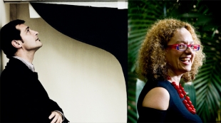 Luca Massimo Barberio (left, photo Altrospazio Roma) and Carolyn Christov-Bakargiev (right, photo Edoardo Knapp)