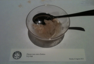 One of the recipes of Fluxus Dinner, courtesy pr/undercover