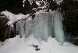 Ice during the walk to Zerfreilasee