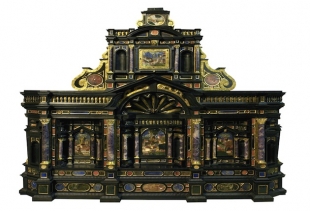 Atelier bavarese (?) Stipo architettonico Legno, pietre dure ecc. Prima metÃ  sec. XVII<br />
Venezia, Museo Correr - Bavarian cabinet, unknown author, wood, stones and various materials (first half XVII cent.) Museo Correr<br />
